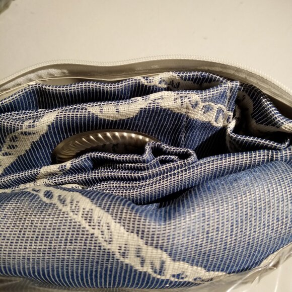 West Bay Grommet Window Curtain Panel  50"W x 63"L  Indigo  Coastal Pattern NEW - Picture 7 of 7